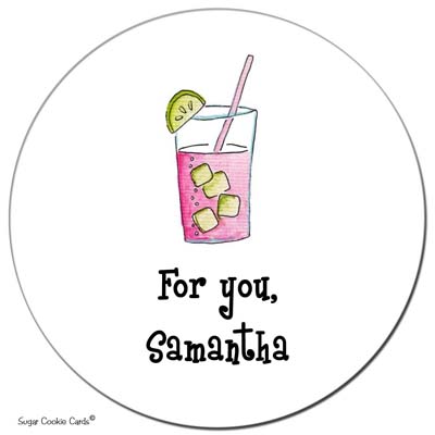 Sugar Cookie Gift Stickers - Pink Tea Sugar Cookie Gift Stickers - Pink Tea